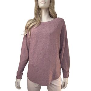 Vila Milano Sweater Super Soft Cotton Blend Pinkish Lilac Pullover Long Sleeve